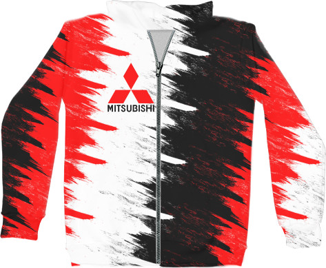 Unisex Zip-through Hoodie 3D - MITSUBISHI MOTORS [10] - Mfest