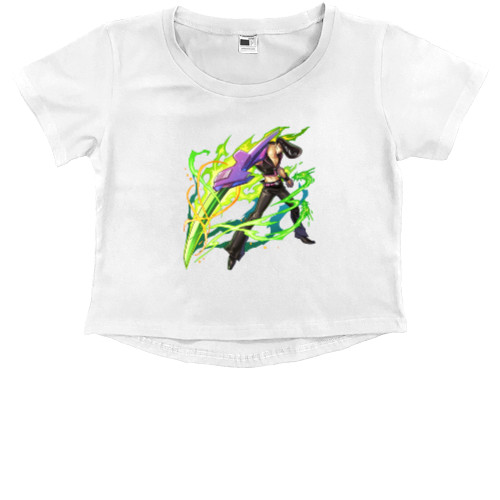 Kids' Premium Cropped T-Shirt - КОРОЛЬ ШАМАН 6 - Mfest