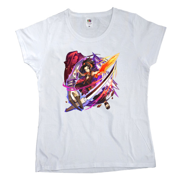 Women's T-shirt Fruit of the loom - КОРОЛЬ ШАМАН 3 - Mfest