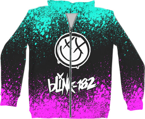 Kids' Zip-through Hoodie 3D - Blink-182 [14] - Mfest