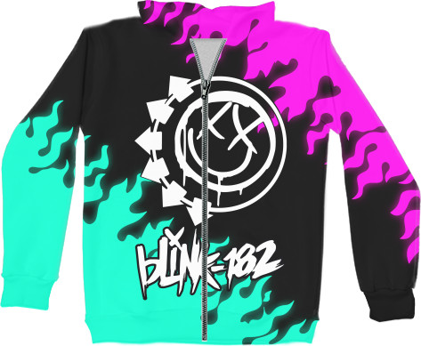 Unisex Zip-through Hoodie 3D - Blink-182 [11] - Mfest