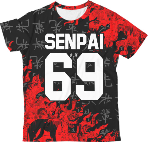 Kids' T-Shirt 3D - SENPAI [6] - Mfest