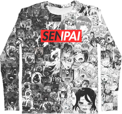 Men's Longsleeve Shirt 3D - SENPAI [4] - Mfest