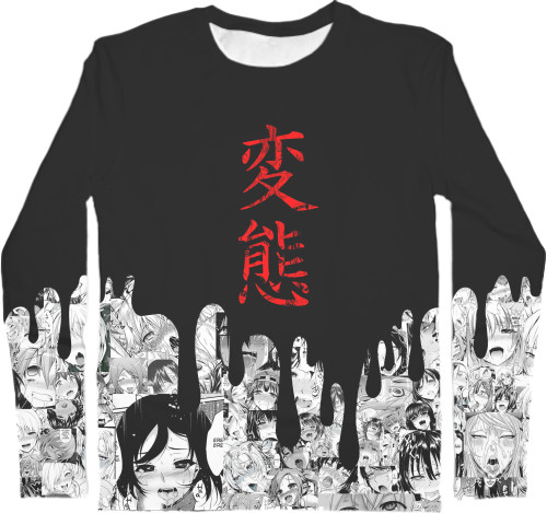 Kids' Longsleeve Shirt 3D - HENTAI [2] - Mfest