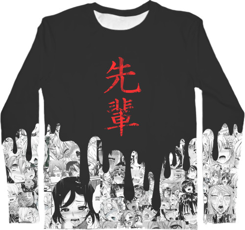 Kids' Longsleeve Shirt 3D - SENPAI [1] - Mfest