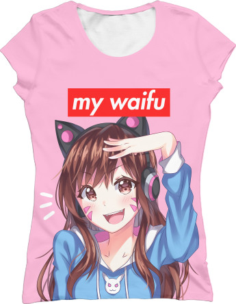 Women's T-Shirt 3D - MY WAIFU - Mfest