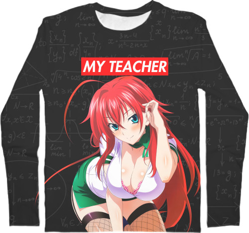 Kids' Longsleeve Shirt 3D - SENPAI [MY TEACHER] - Mfest