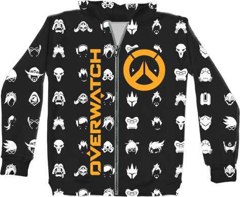 Unisex Zip-through Hoodie 3D - OVERWATCH [21] - Mfest