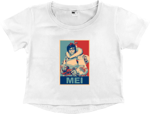 Women's Cropped Premium T-Shirt - OVERWATCH (MEI) - Mfest