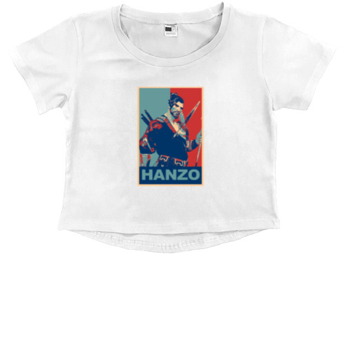 Kids' Premium Cropped T-Shirt - OVERWATCH (HANZO) - Mfest