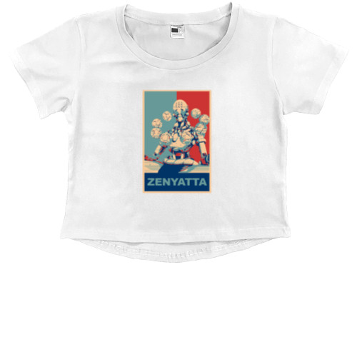 Kids' Premium Cropped T-Shirt - OVERWATCH (ZENYATTA) - Mfest