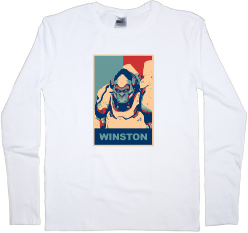 Men's Longsleeve Shirt - OVERWATCH (WINSTON) - Mfest