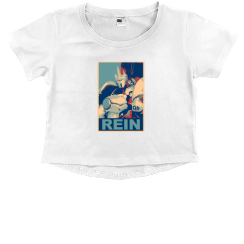 Kids' Premium Cropped T-Shirt - OVERWATCH (REINHARDT) - Mfest