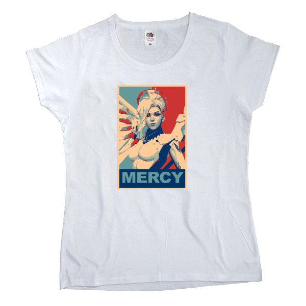 Women's T-shirt Fruit of the loom - OVERWATCH (MERCY) - Mfest