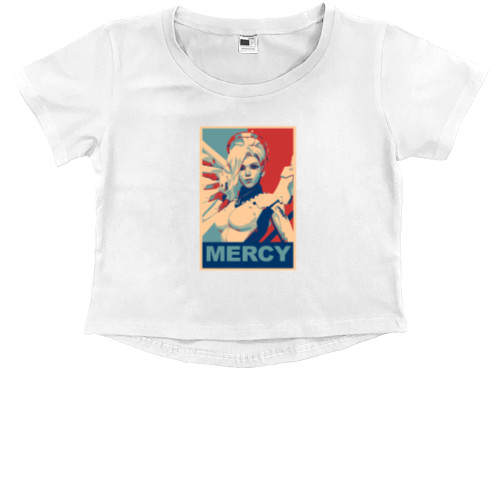 Kids' Premium Cropped T-Shirt - OVERWATCH (MERCY) - Mfest