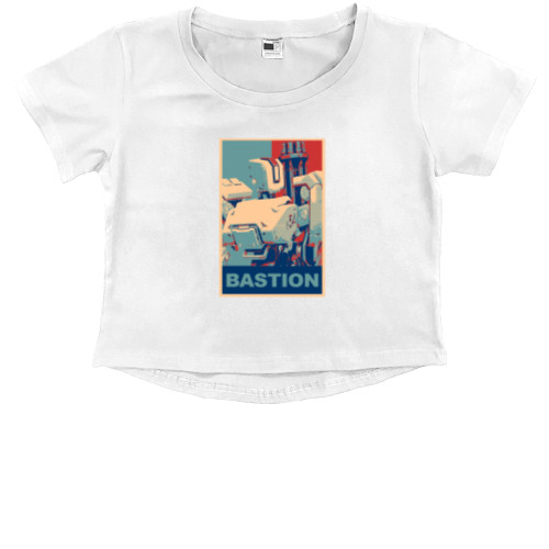 Kids' Premium Cropped T-Shirt - OVERWATCH (BASTION) - Mfest