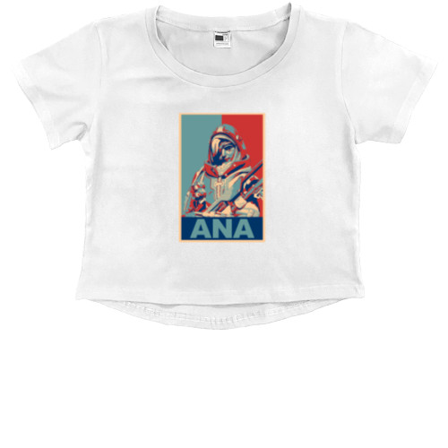 Kids' Premium Cropped T-Shirt - OVERWATCH (ANA) - Mfest