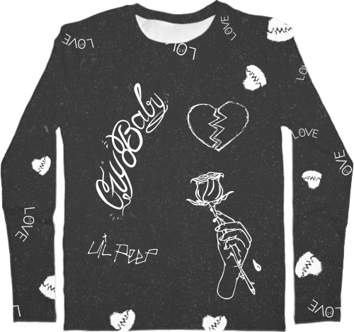 Men's Longsleeve Shirt 3D - LIL PEEP (2) - Mfest