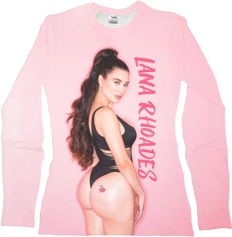 Women's Longsleeve Shirt 3D - Lana Rhoades - Mfest