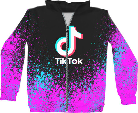 Kids' Zip-through Hoodie 3D - TIKTOK [7] - Mfest