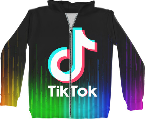 Kids' Zip-through Hoodie 3D - TIKTOK [6] - Mfest