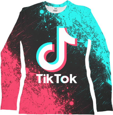 Футболка з Довгим Рукавом Жіноча 3D - TIKTOK [8] - Mfest