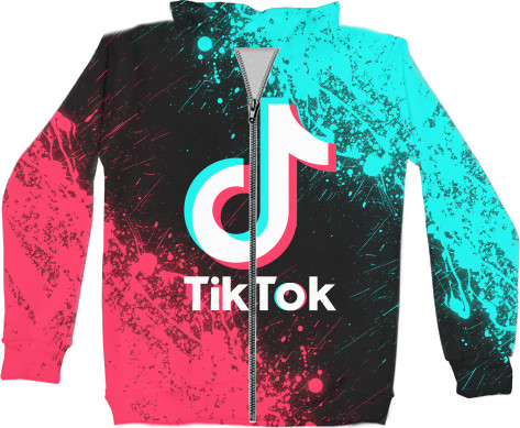 Худи на молнии 3D Детское - TIKTOK [8] - Mfest