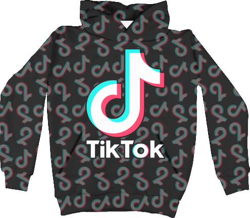 TikTok - Kids' Hoodie 3D - TIKTOK [3] - Mfest