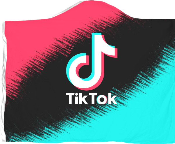 Плед с капюшоном 3D - TIKTOK [5] - Mfest