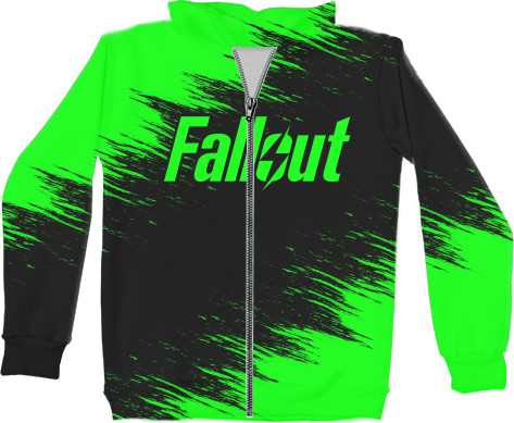 Unisex Zip-through Hoodie 3D - FALLOUT [8] - Mfest