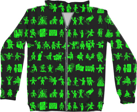 Unisex Zip-through Hoodie 3D - FALLOUT [6] - Mfest