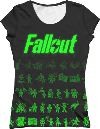 Women's T-Shirt 3D - FALLOUT [5] - Mfest