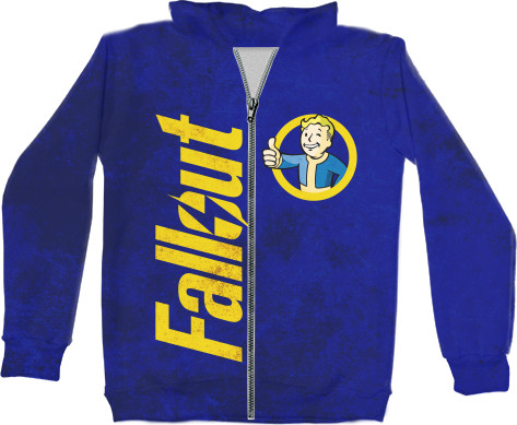 Unisex Zip-through Hoodie 3D - FALLOUT [4] - Mfest