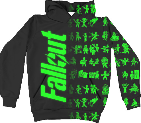 Kids' Hoodie 3D - FALLOUT [3] - Mfest