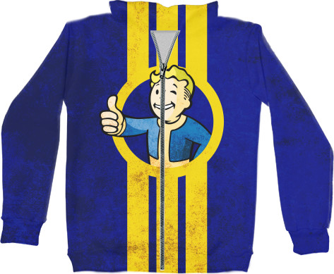 Kids' Zip-through Hoodie 3D - FALLOUT [2] - Mfest