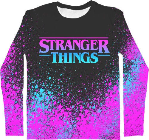 Kids' Longsleeve Shirt 3D - Stranger Things [8] - Mfest