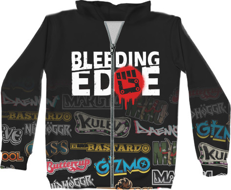 Unisex Zip-through Hoodie 3D - Bleeding Edge [5] - Mfest