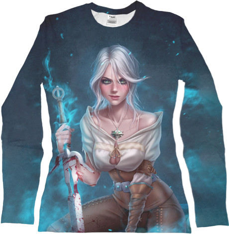 Women's Longsleeve Shirt 3D - Ведьмак (Цирилла 2) - Mfest