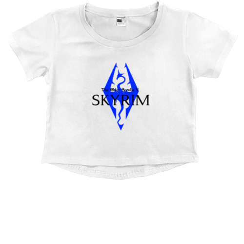 Kids' Premium Cropped T-Shirt - Elder Scrolls [8] - Mfest