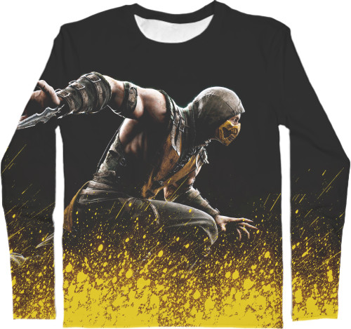 Men's Longsleeve Shirt 3D - MORTAL KOMBAT (8) - Mfest