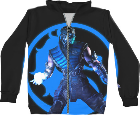 Kids' Zip-through Hoodie 3D - MORTAL KOMBAT (7) - Mfest