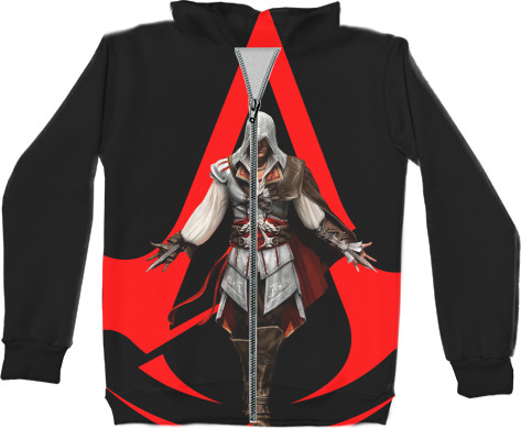 Unisex Zip-through Hoodie 3D - ASSASSIN`S CREED [8] - Mfest