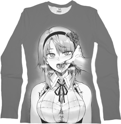 Women's Longsleeve Shirt 3D - Hotaru Shidare (AHEGAO) - Mfest