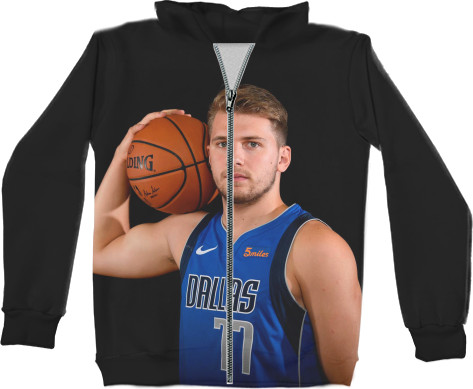 Kids' Zip-through Hoodie 3D - Luka Doncic (1) - Mfest