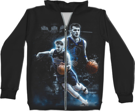 Kids' Zip-through Hoodie 3D - Luka Doncic (2) - Mfest