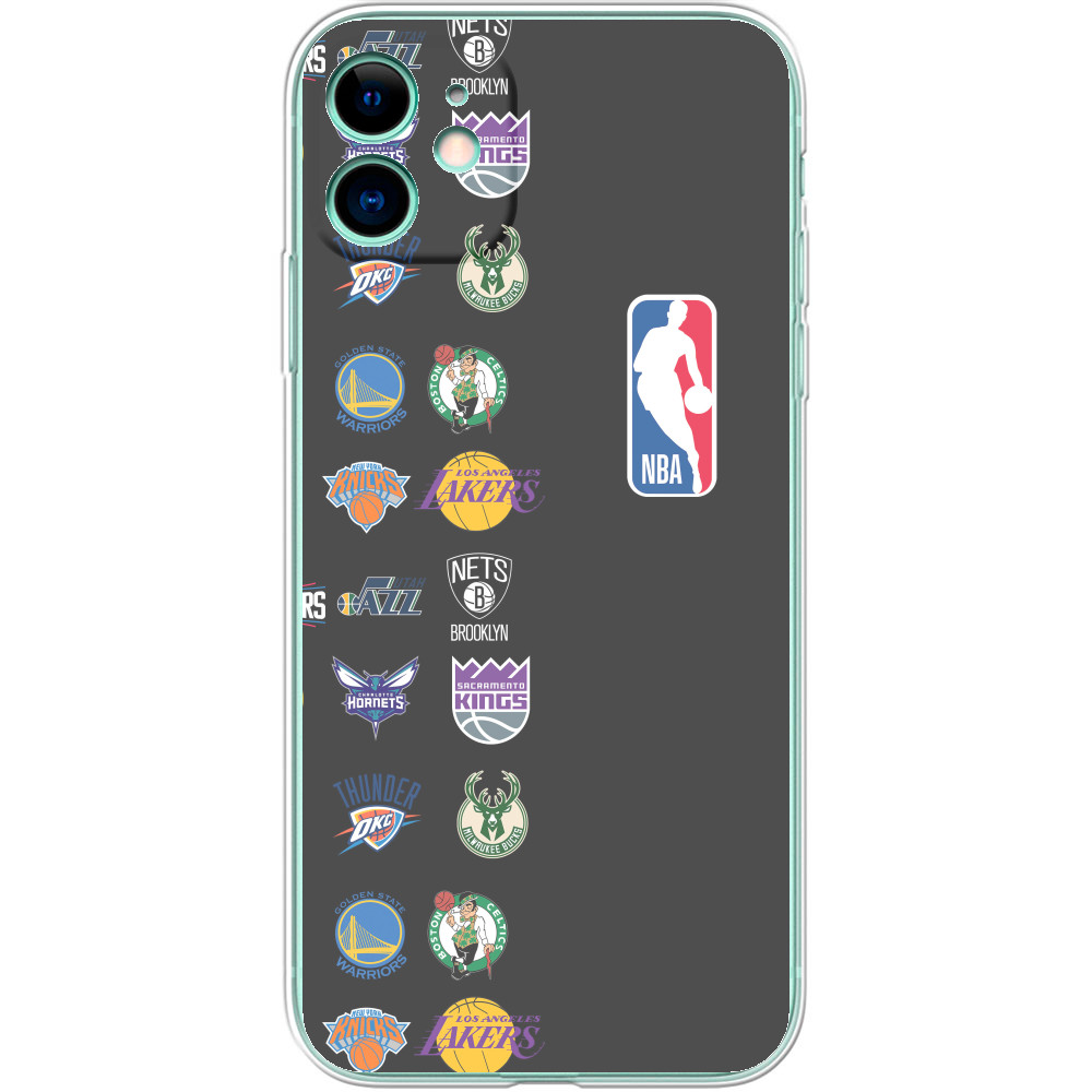 Чохол iPhone - NBA (логотипи 3) - Mfest