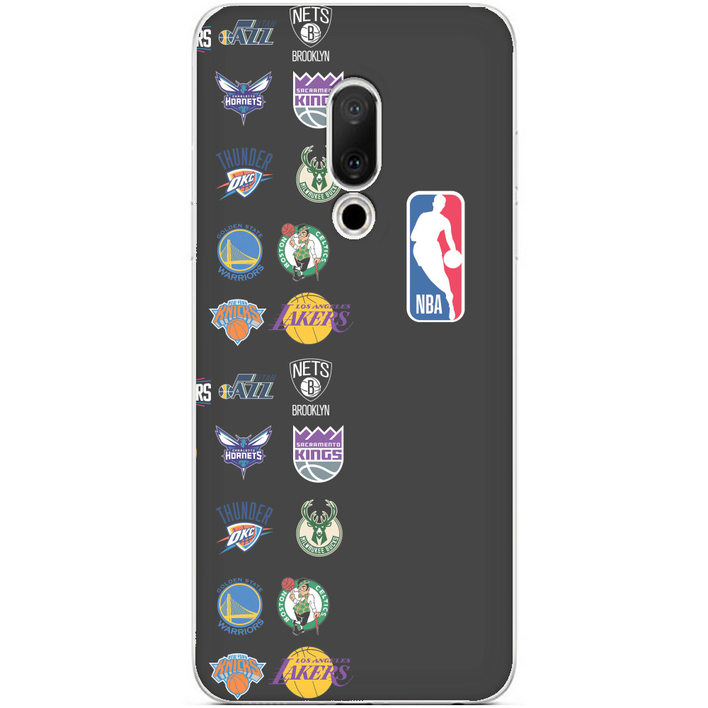 Чехол Meizu - NBA (ЛОГОТИПЫ 3) - Mfest