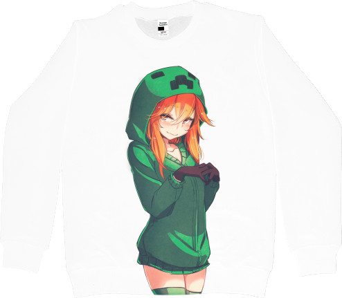 Men's Sweatshirt 3D - Minecraft (senpai) - Mfest