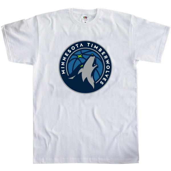 Футболка Классика Детская Fruit of the loom - Minnesota Timberwolves (1) - Mfest