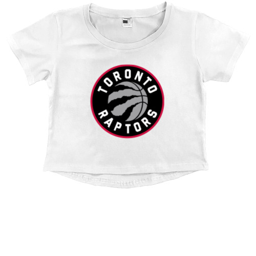 Kids' Premium Cropped T-Shirt - Toronto Raptors (1) - Mfest